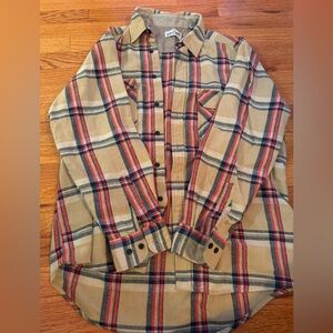 Vintage Sears Roebuck and Co Plaid Casual Button Down Shirt - Large Tall